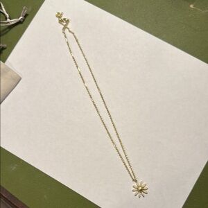 Kendra Scott Gold Starburst Pendant Necklace
